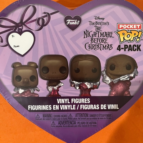 Funko Pocket Pop! The Nightmare Before Christmas 4-Pack - Brown and Purple - Picture 2 of 7